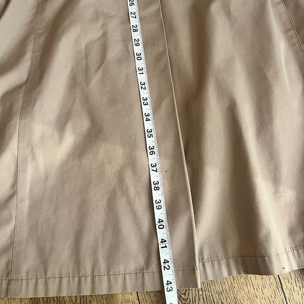 Vintage London Fog Tan Trench Rain  Zip wool lining/removable Women's Sz 12 P - Picture 14 of 14